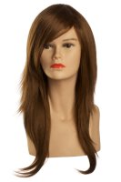 light brown wig with bangs, length 46 cm