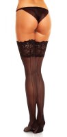 black halterless stockings up to size 62