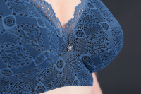 Transwonder bra with lace ocean
