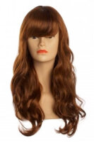 long chocolate brown wig